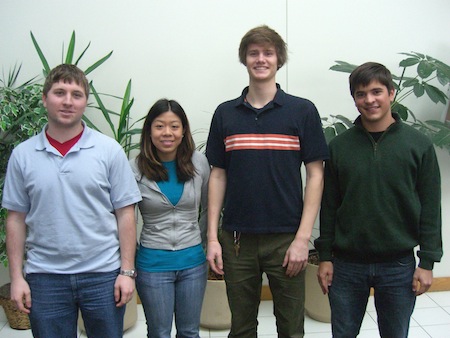 From Left to Right: Leon Corbeille, Lein Ma, Neal Haas, Peter Kleinschimdt