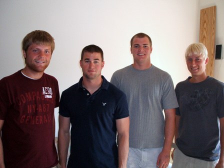From left to right: Charles Donaldson, Scott Capenter, John McGuire, Nathan Retzlaff