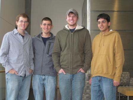 Team members from left to right: Andrew Bremer, Jeremy Glynn, Jeremy Schaefer, Andrew Dias