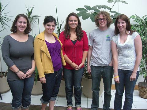 Team photo

From left to right: Katie Pollock, Terra Gahlman, Rebecca Clayman, John Cheadle, and Kim Safarik