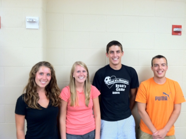 The team, from left to right: Meghan Anderson, Taylor Weis, Michael Scherer, & Kyle Jamar