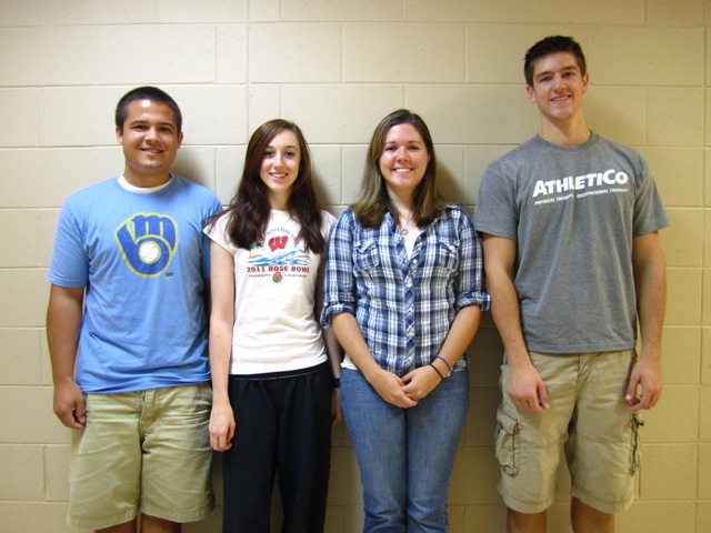 From Left to Right: Spencer Strand (BSAC), Katie Jeffris (BWIG), Ashley Mulchrone (Leader), and Patrick Hopkins (Communicator).