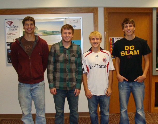 Team members from left to right: Joseph Henningsen, Ben Smith, Brett Napiwocki, and Aaron Dederich