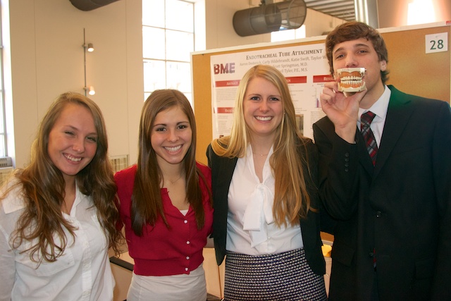Team members from left to right: Carly Hildebrandt, Katherine Swift, Taylor Weis, & Aaron Dederich