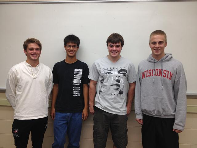 Team members from left to right: Tommy Zipp, Alex Nguyen, Josh Zent, and Seve Strook.