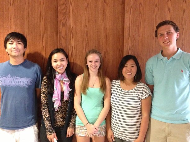 Team members from left to right: Yifan, Ruby, Emily, Jolene, Zach