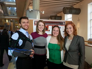 Team members from left to right: Matt Walker (Communicator), Kate Binder (Team Leader), Kelly Hanneken (BSAC), Marie Greuel (BWIG)