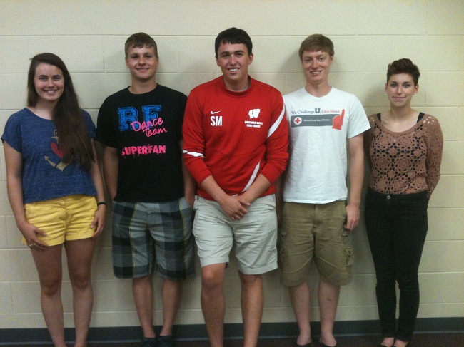 Team members from left to right: Kari Stauss, Zac Balsiger, Scott Mawer, Malachi Willey, and Claire Hintz