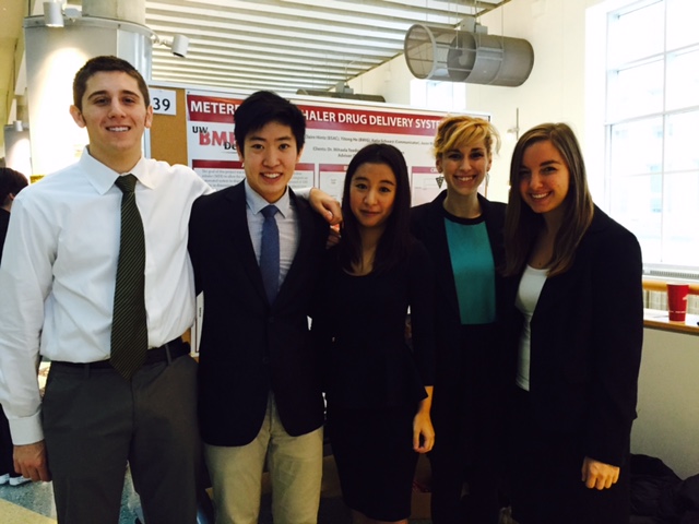 Team members from left to right: Nicholas Difranco, Jason Wan, Yitong He, Claire Hintz, and Kathryn Schwarz.