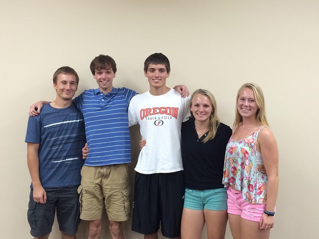 Team members from left to right: Michal Adamski, Cameron Hays, James Hermus, Hannah Lider, Jenny Westlund