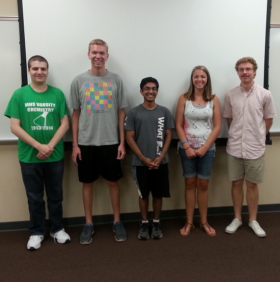 Team members from left to right: Albert Anderson, Jacob Diesler, Joshua Bunting, Brittany Warnell, Ian Baumgart