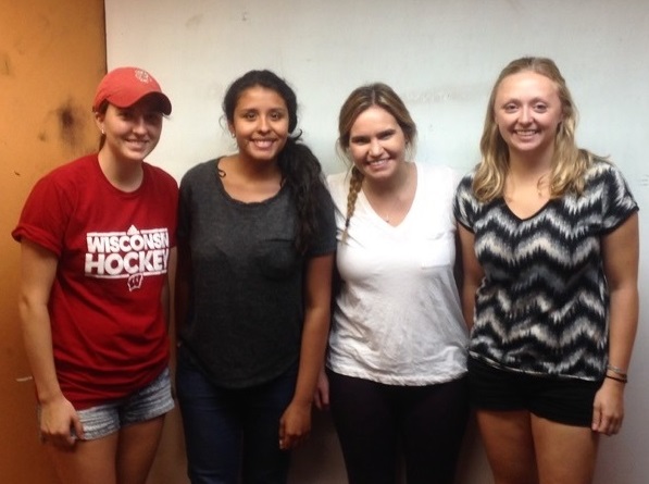 Team members from left to right: Gabrielle Laures, Crystal Jimenez, Madison Boston, Haley Knapp