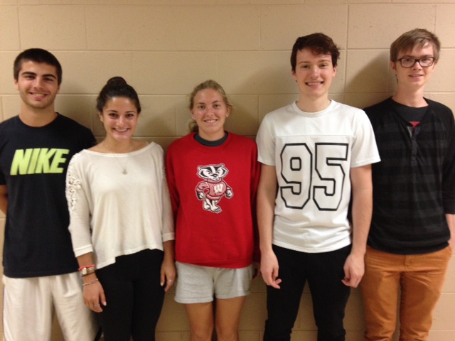 Team members from left to right: Brian Yasosky, Annamarie Ciancio, Emma Alley, Trenton Roeber, Karl Fetsch