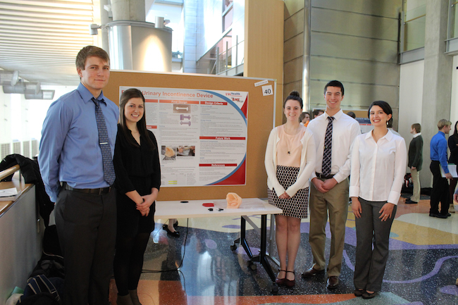 Team members from left to right: James Malcheski, Emily Knott, Julia Mauser, Vincent Belsito, Maura McDonagh