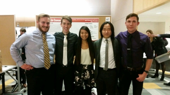 Team members from left to right: Andrew Polnaszek, Andy Durette, Rachel Tong, Mike Chen, Edwin Neumann