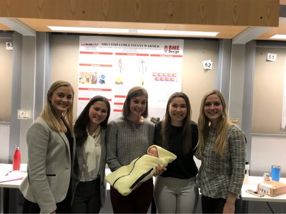 Team Members at the Poster Session, from left to right: Maggie Freking, Olivia P'ng, Sara Jorgensen, Margie Edman, Johanna Ellefson