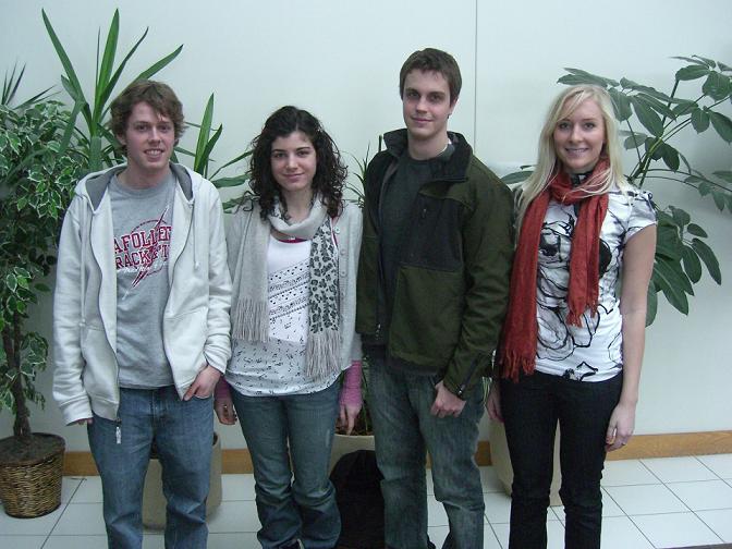 Team Members (left to right): John Cheadle, Terra Gahlman, Nick Balge, Whitney Johnson