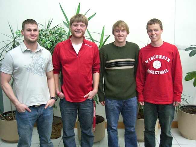 From left to right: Scott Carpenter, Charles Donaldson, Graham Bousley, Robert Bjerregaard.