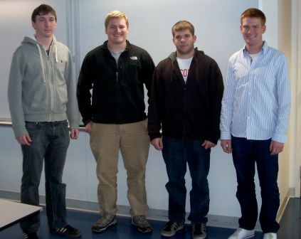 From left to right: Mike Nonte, Danny Tighe, Joel Schmocker, James Madsen