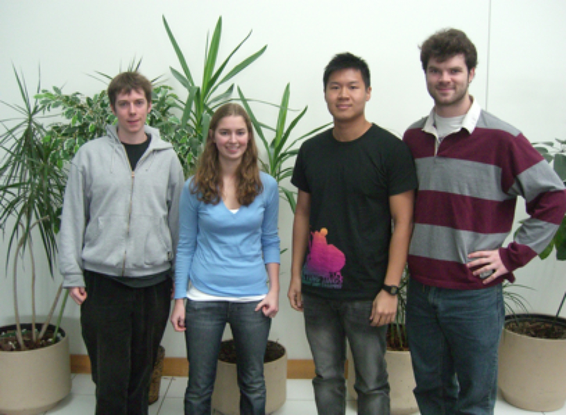 From Left to Right- Grant Smith, Allison McArton, Angwei Law, Padraic Casserly