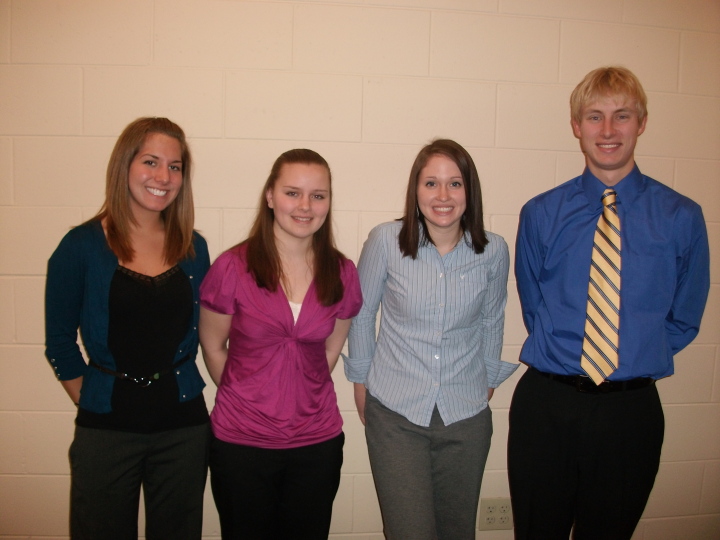 From Left to Right: Megan, Sarah, Kayla and Nathan