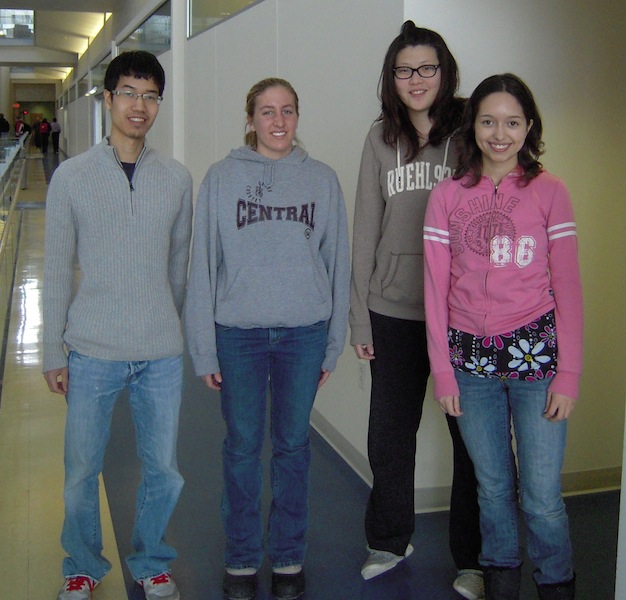 Team Photo. From right to left: Courtney, Wan-Ting(Jessica), Kimberli, and Albert