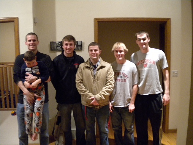 Team Photo(from left to right): Marc and his father John, Ben Smith, Mike Kapitz, Brett Napiwocki, and Lisle Blackbourn