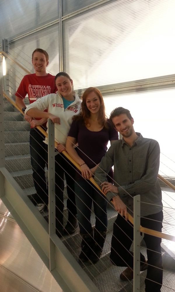 Team members from top left to bottom right: Anthony Schmitz, Kelly Hanneken, Marie Greuel, and Colin Dunn