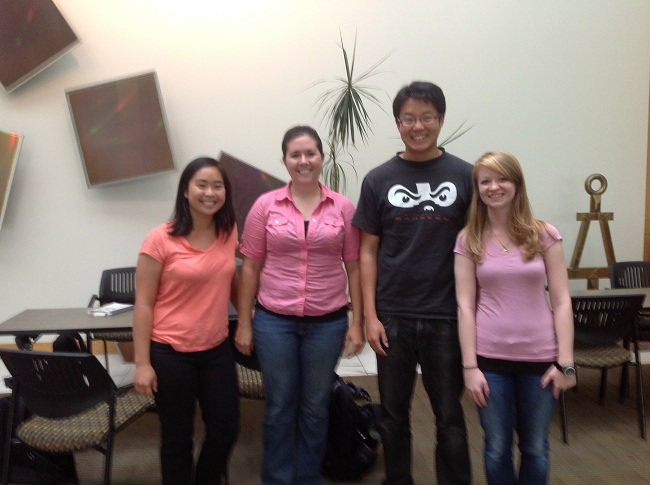 Team members from left to right: Clara Chow, Ashley Mulchrone, Henry Hu, Katherine Lake