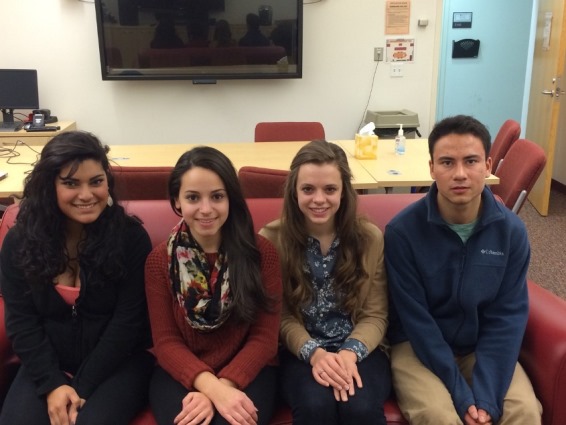 Team members from left to right: Lida Acuna Huete, Aude Lefranc, Kiersten Haffey, and Andrew McMenomy