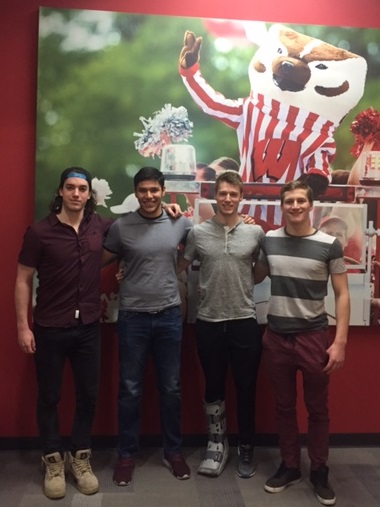 Team members from left to right: Joseph Campagna, Roberto Romero, Isaac Hale, Carter Griest