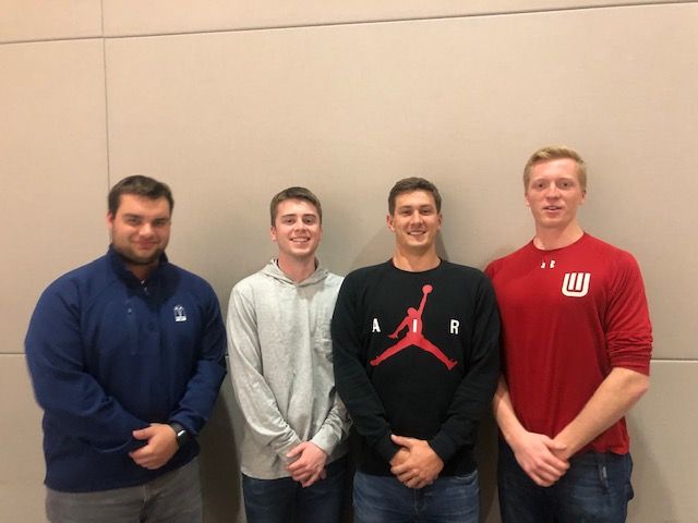 Team members from left to right: James Conklin, Jacob Meyertholen, Connor McBrayer, Michael Nelson