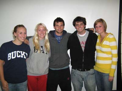 From left to right: Sarah Switalski, Whitney Johnson, Clayton Lepak, John Renfrew, Kelsey Hoegh