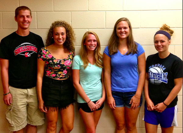 Team members from left to right: Michael Wolff, Lauren Stopfer, Megan Platner, Kristen Rasske, Katie Barlow