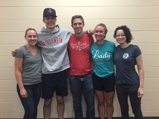 Team members from left to right: Lexi Doersch, Ben Ratliff, Ben Myers, Kayla Huemer, Melanie Loppnow.