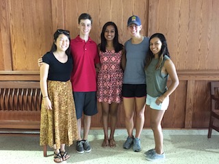 Team members from left to right: Michelle Tong, Will Flanigan, Sheetal Gowda, Taylor Marohl, Tianna Garcia