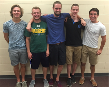 Team members from left to right: Marshall Schlick, Phil Terrien, Connor Sheedy, James Olson, and Joe Ashley