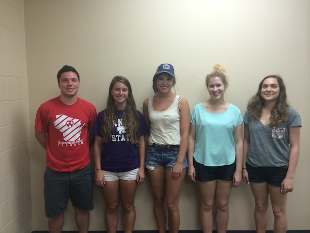 Team members from left to right: Robert Hackney, Emily Russell, Hannah Cook, Anna Elicson, Rachel Reiter