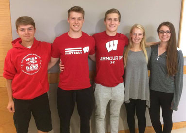 Team members from left to right: Jonah Mudge, Isaac Hale, Carter Griest, Jessi Kelley, and Courtney Lynch