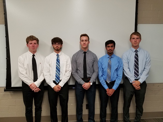 From left to right: William Guns, Ben Knudsen, Jake Andreae, Siddhant Jain, and Leo Steiner
