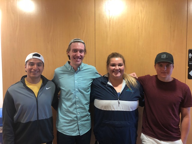 Team members from left to right: Cristian Naxi, Zach Hite, Caitlin Randell, and Bailey Ramesh