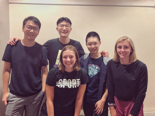 Team members from left to right: Yanbo Feng, Xavier Fan, COurtney Mohs, TShawn Zhu, Salina Loer