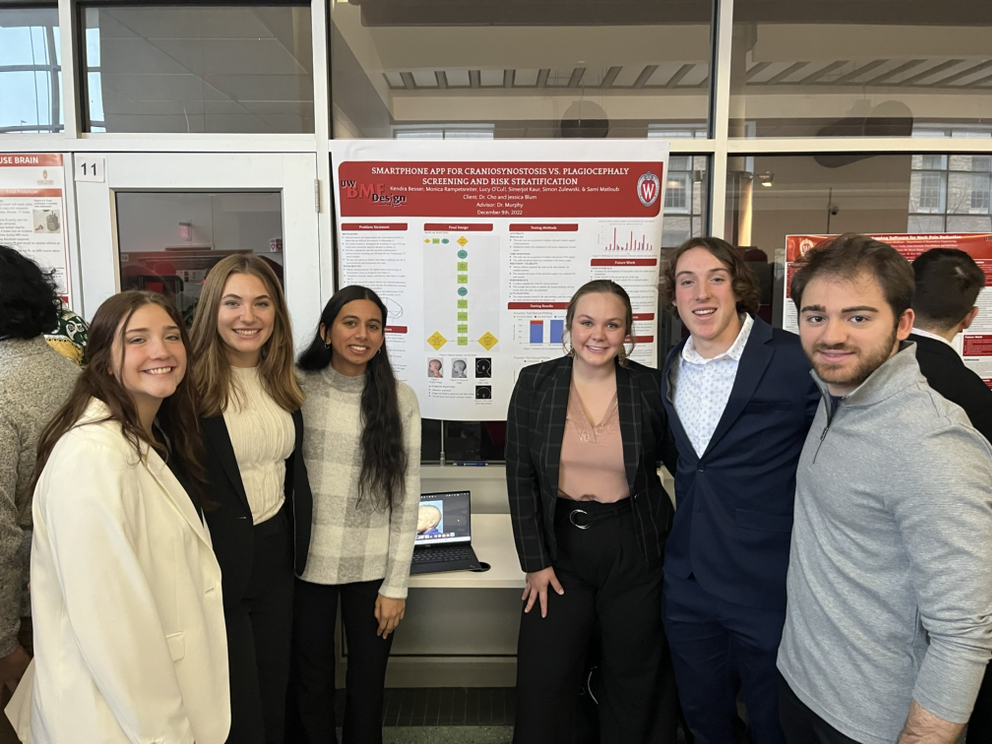 The team at the final poster presentation