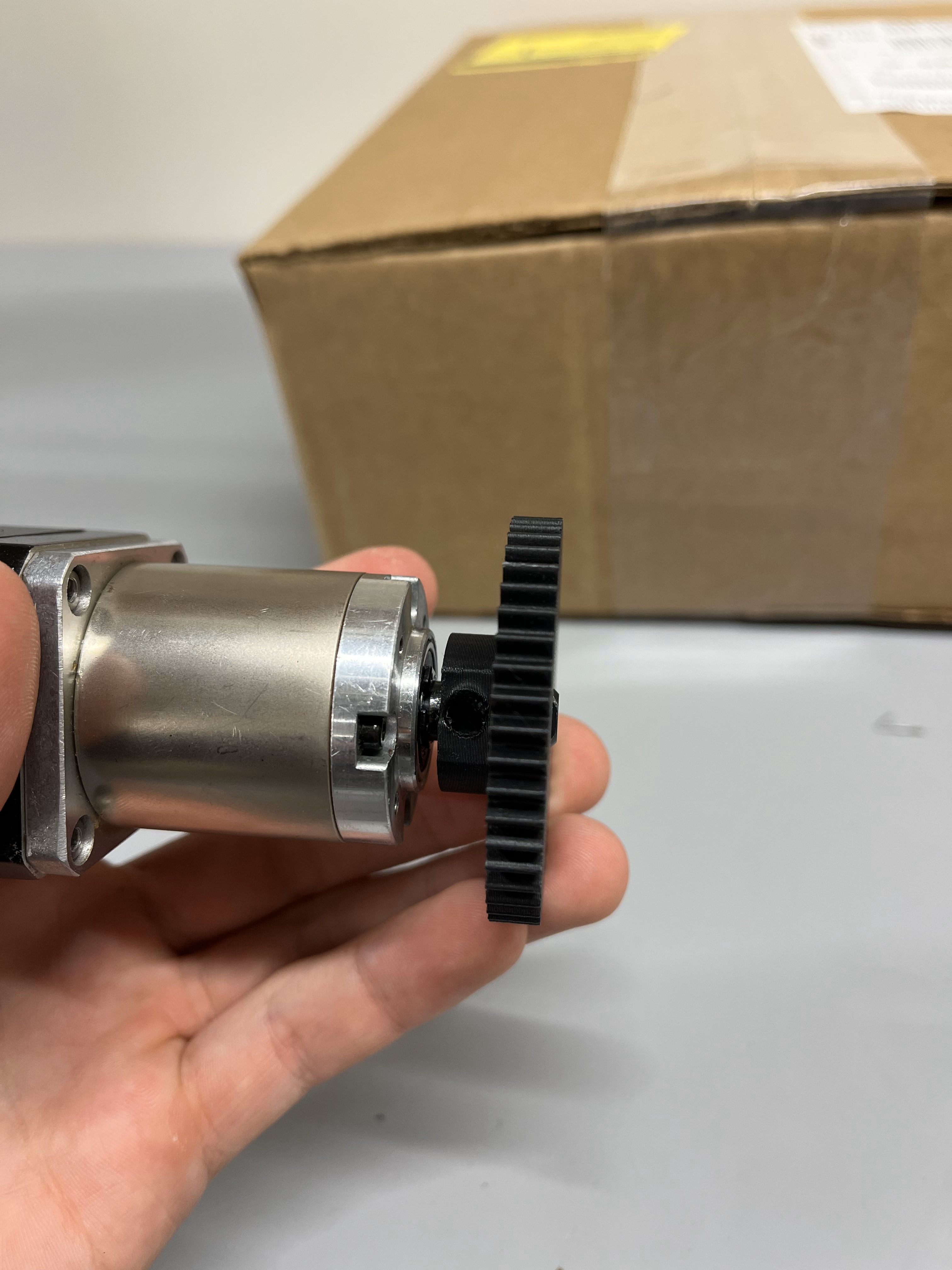 Early Version of Stepper motor 3D printed gear