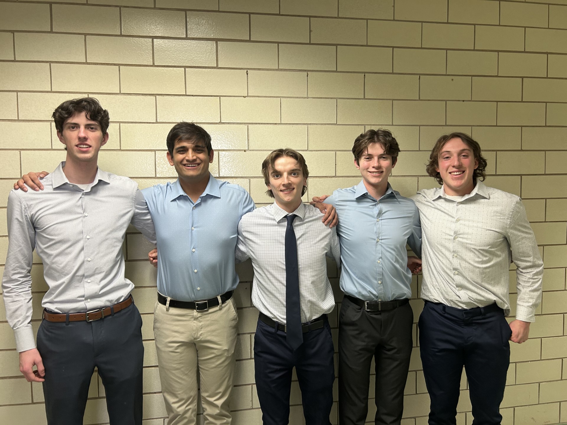 Left to Right: Ryan Granowski, Harshal Kanade, Michael DelSignore, Riley Smith, Simon Zulewski