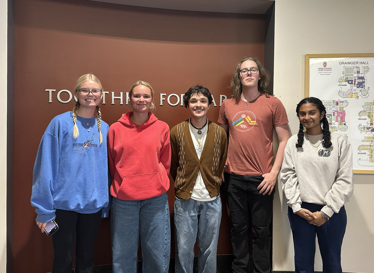 From Left to Right: Annika Syslack, Tayler Carlson, Bodey Cartier, Jakob Westin, Akanksha Denduluri