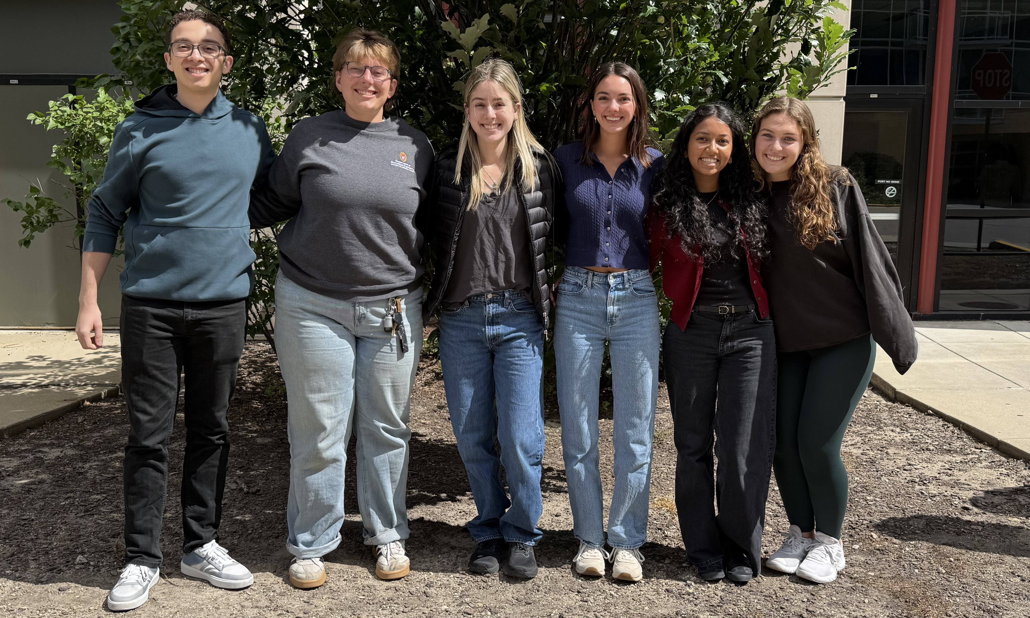 Team photo (Left to right): Sean Carey, Alex Conover, Avery Lyons, Claire Matthai, Aditi Singhdeo, Celia Oslakovic