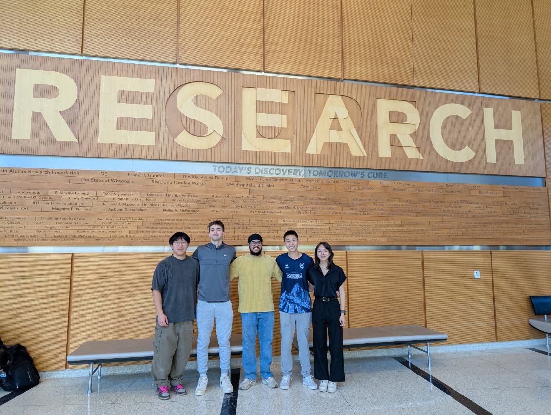 Team Member Left to Right: Zhaoyun Tang, Aidan Brey, Baljinder Singh, Yiwei Dong, Mia LaRico