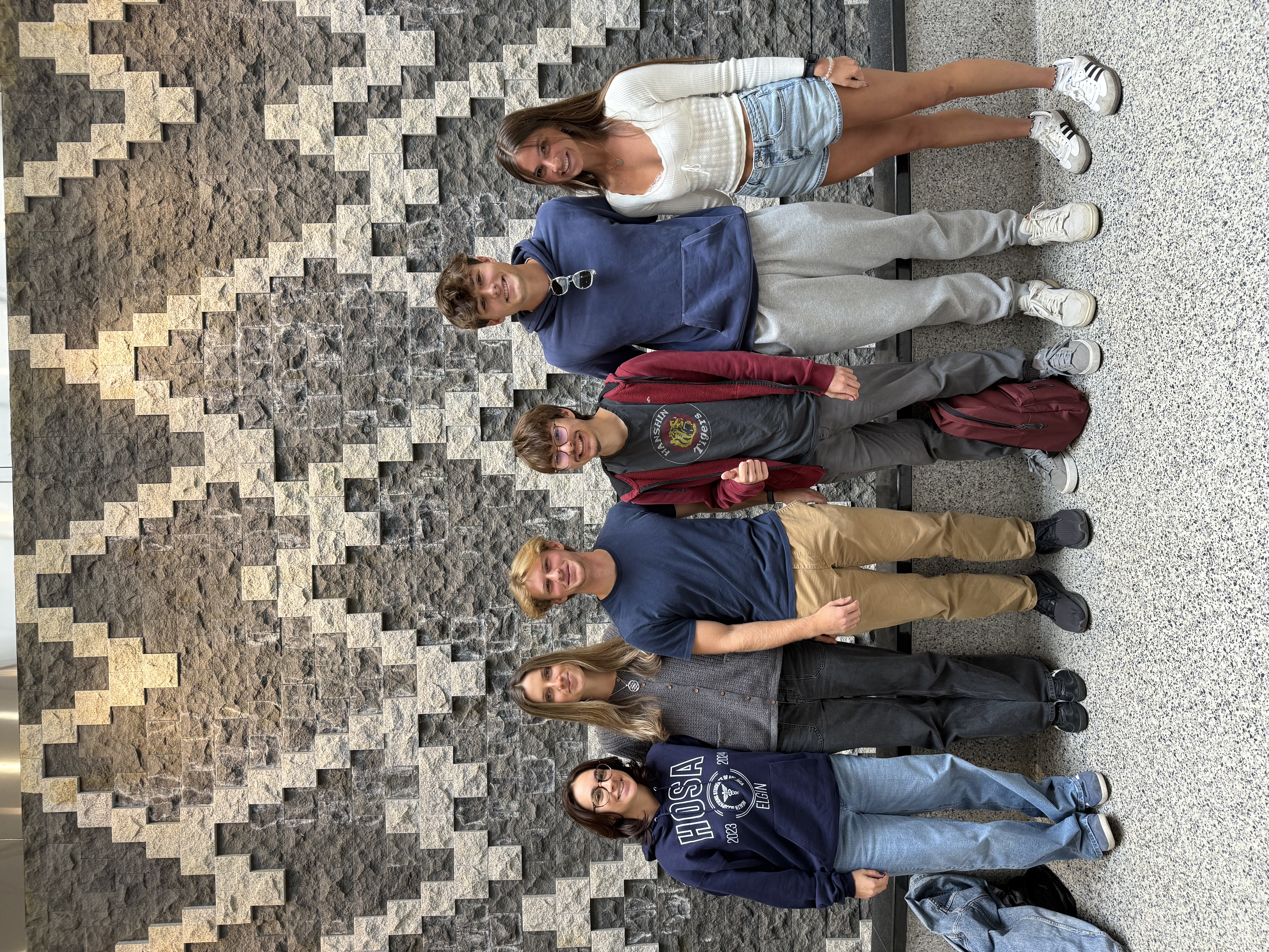 Giulia Scimonelli, Marish Smeeding, Sam Litzau, Spencer Gillian, Channing Hautop, Carmen Tanem