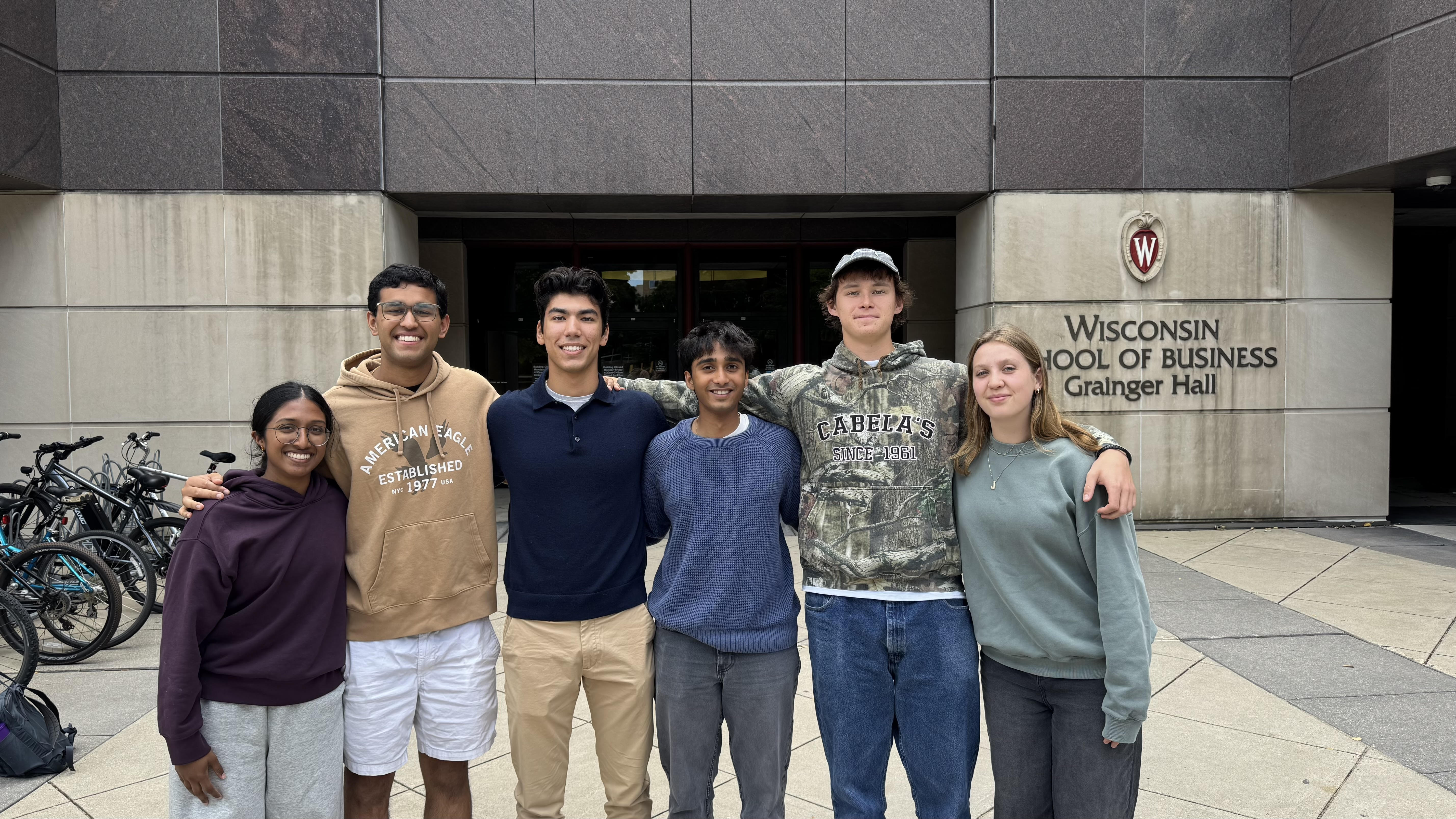 Team photo: Left to right Gauri Menon, Pranav Venkit, Poyraz Olgun, Tarun Gorripati, Tim Yurchenko, Jacqueline Sceats